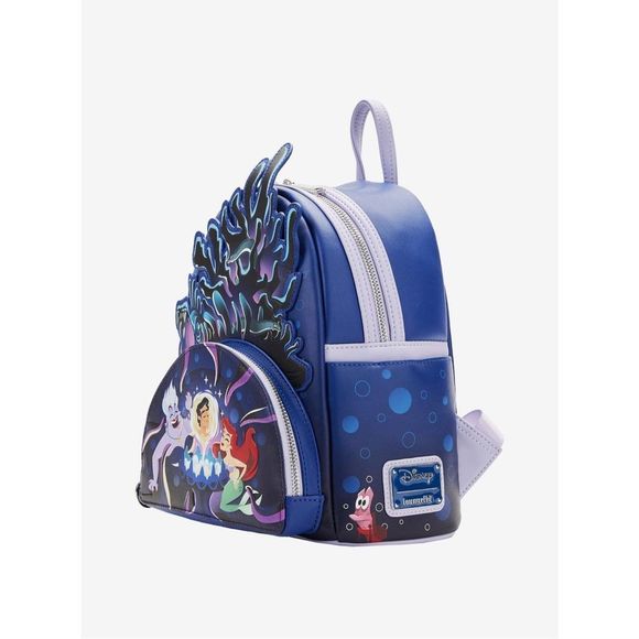 LOUNGEFLY Disney The Little Mermaid Ursula’s Lair glow in the dark mini … - Picture 4 of 6